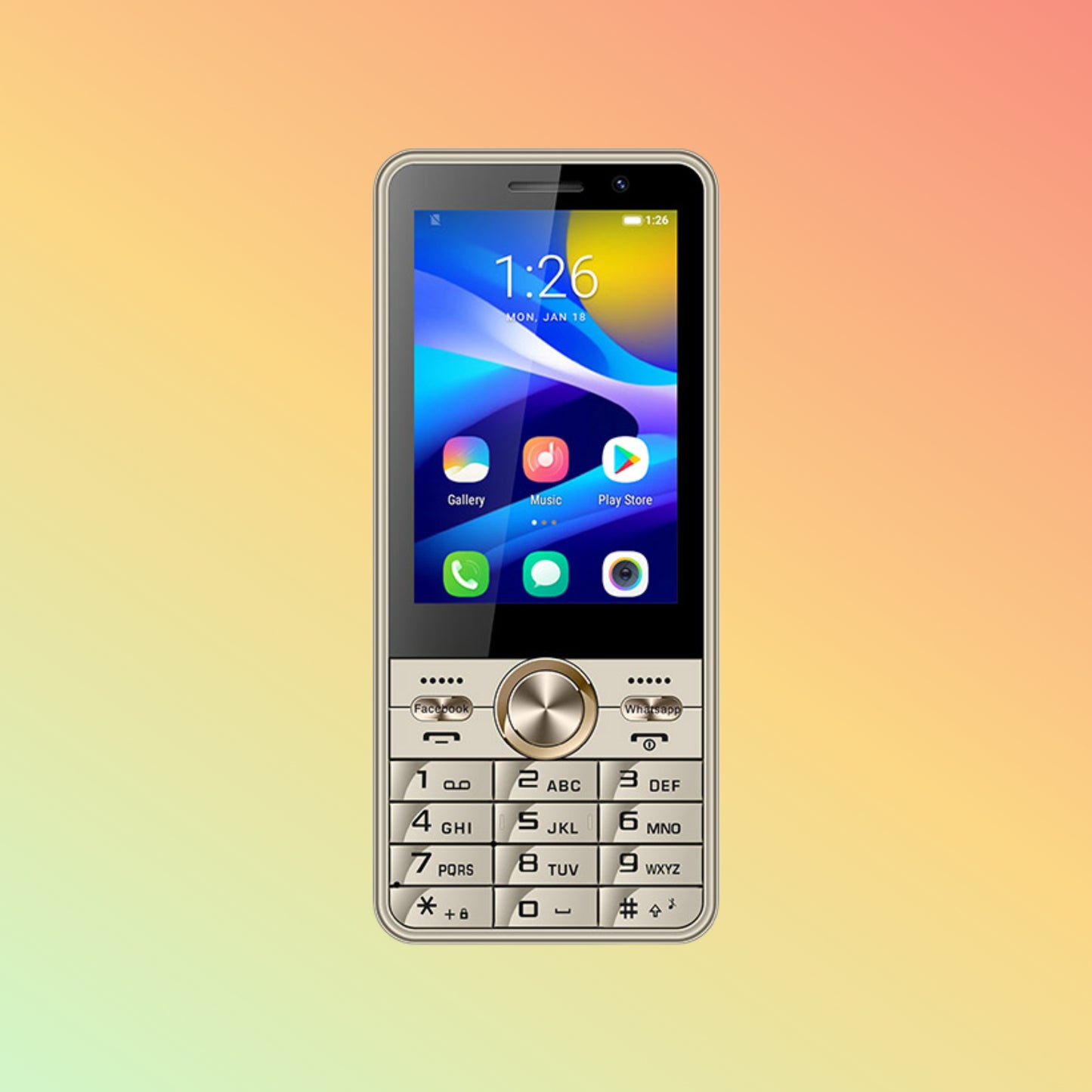 Uniwa A3501 3.5 Inch Touch Screen Dual SIM Card Android 4G Feature Phone