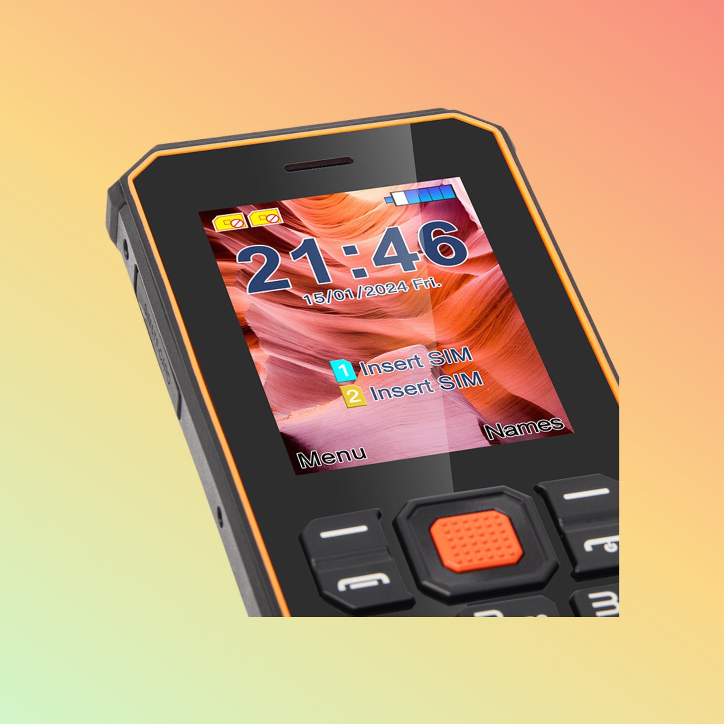 Uniwa S2 2.4 Inch Dual SIM IP68 Rugged Waterproof Keypad Mobile Phone with Long Standby