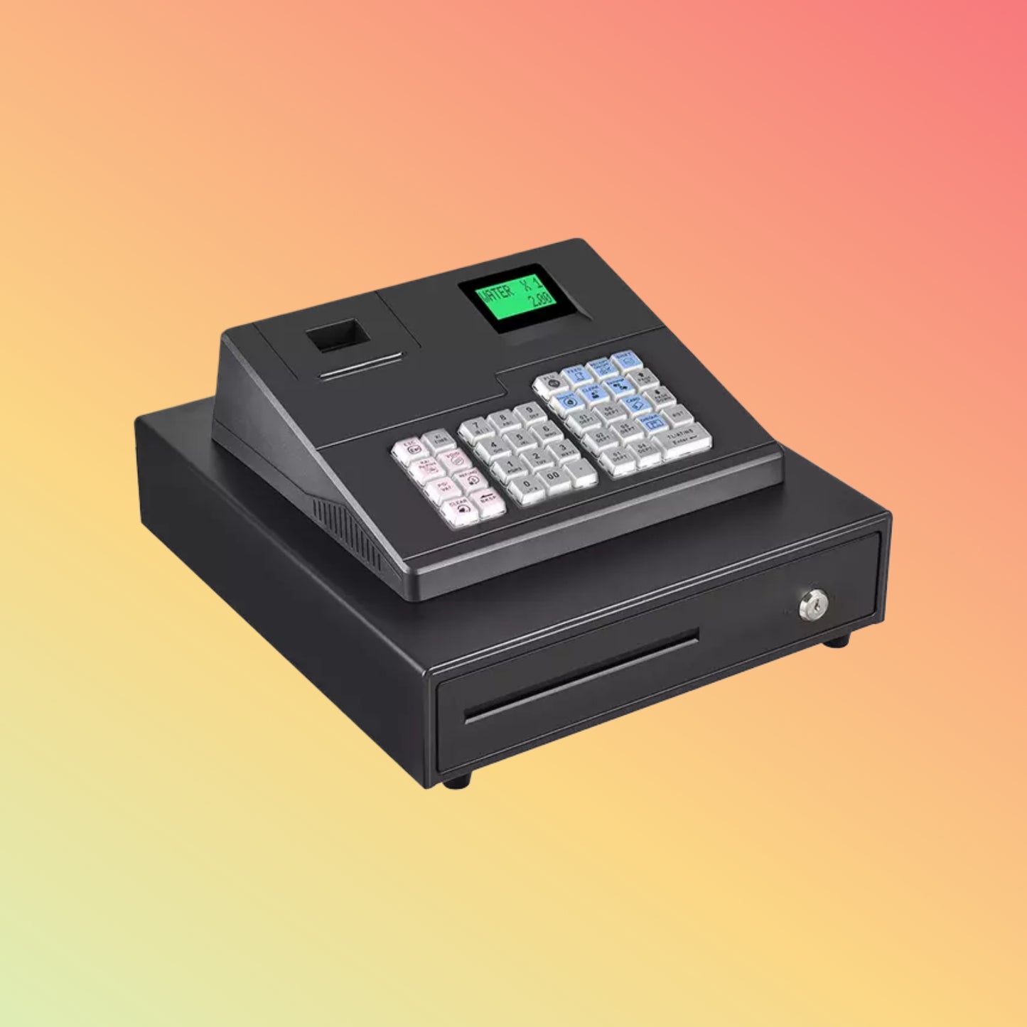 HCCTG 1000 PLUS 39 Keys Electronic Cash Register With PC Software ECR600