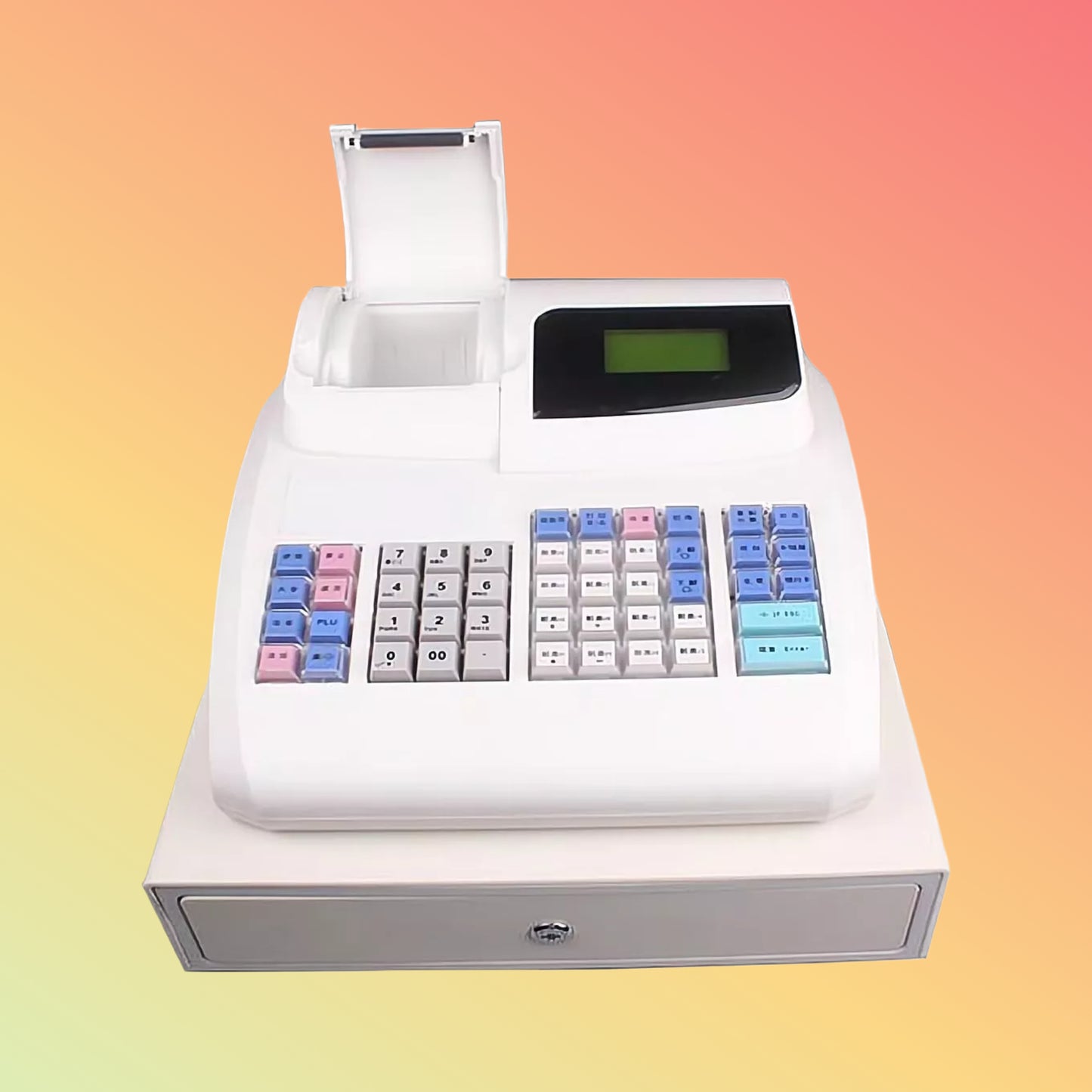 48 Keys Automatic Smart Electronic Programmable Cash Register With 58mm Thermal Printer ECR800