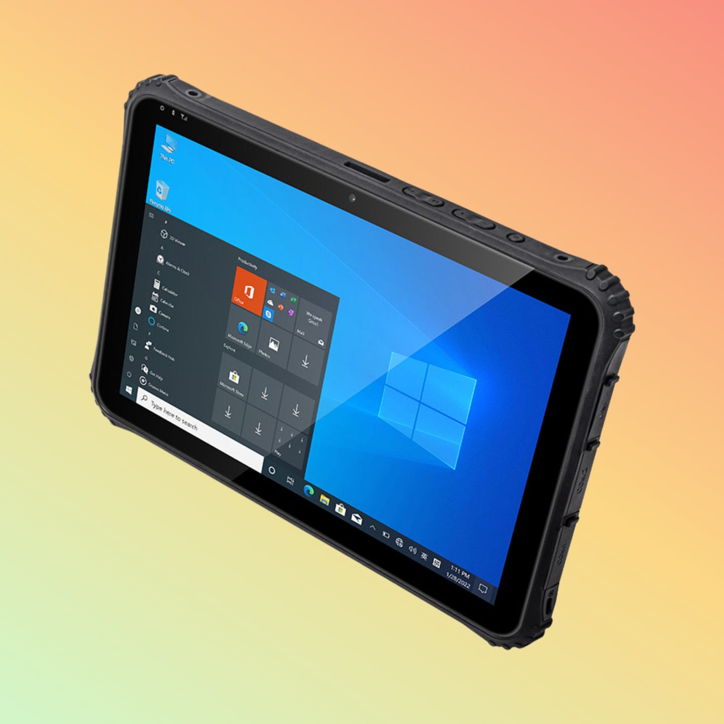 WinPad W122J 12 Inch 128GB SSD Rugged Tablet Windows 10/11 System PC