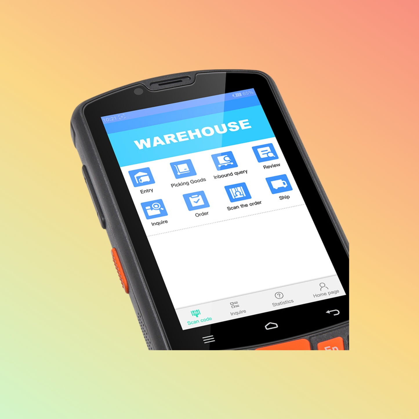UNIWA HS006 4 inch Portable Android Industrial PDA QR Code Scanner with RFID and NFC