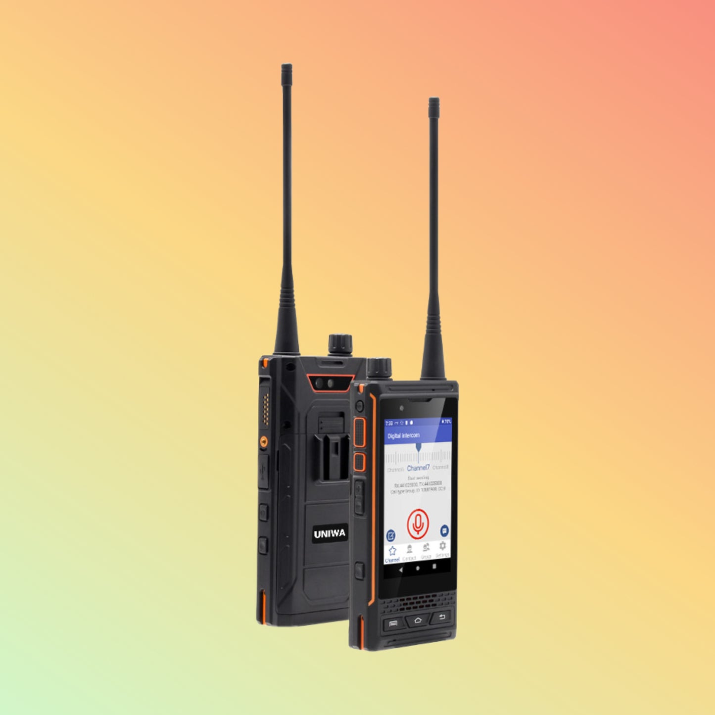 UNIWA P4 4 Inches Dual Mode DMR Analog PoC 4G LTE Walkie Talkie Smartphone