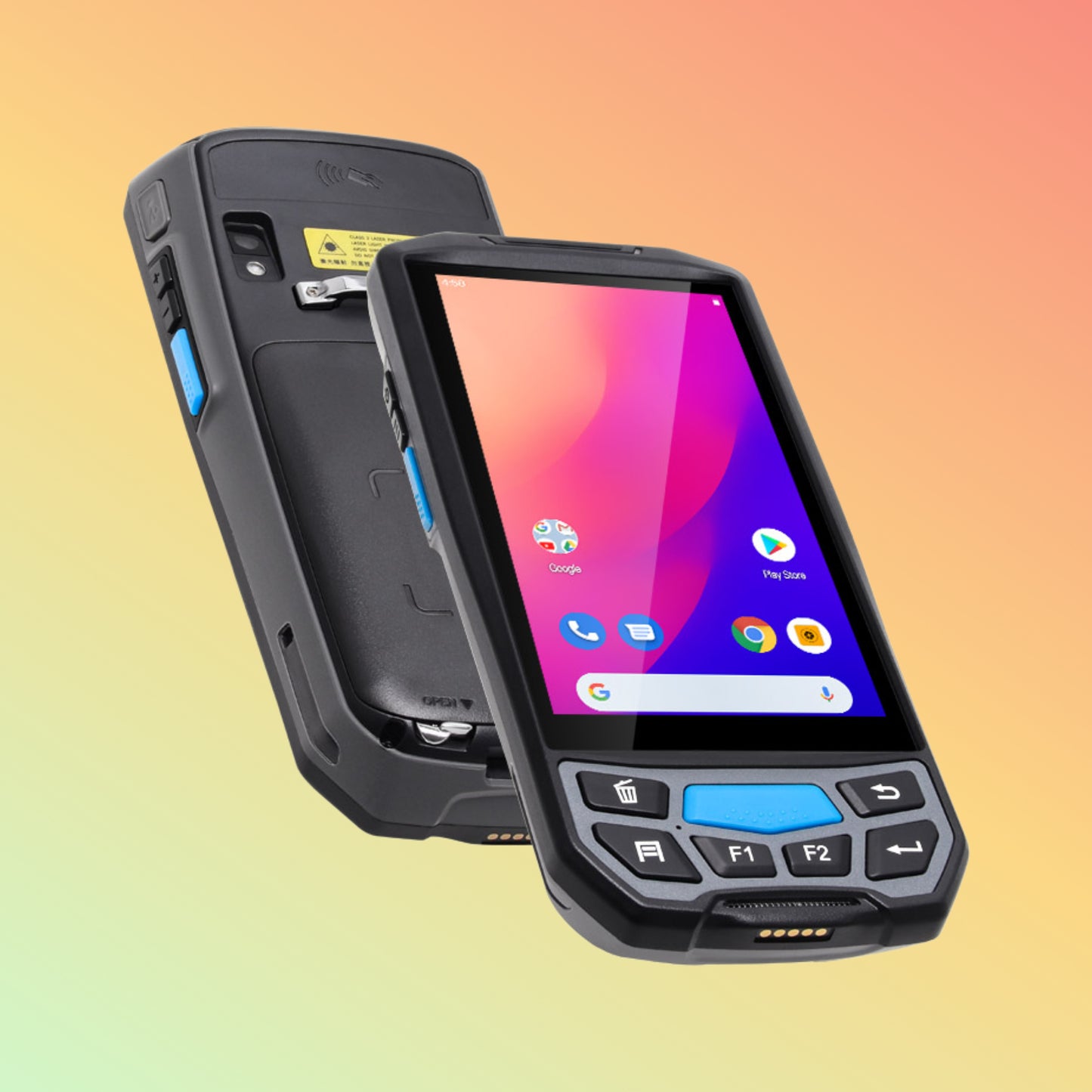 UNIWA S9000 Android 9.0 NFC RFID 2D Reader Handheld PDA Barcoder Scanner with Display