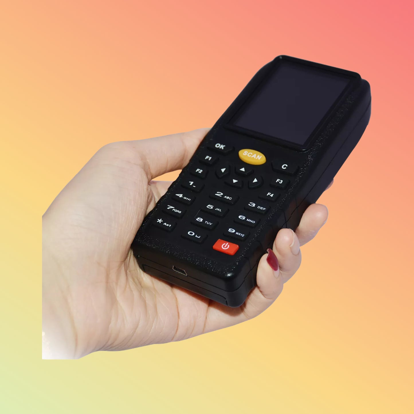 72MHz Handheld Wireless Inventory Data Collector PDA Barcode Scanner HS-E7