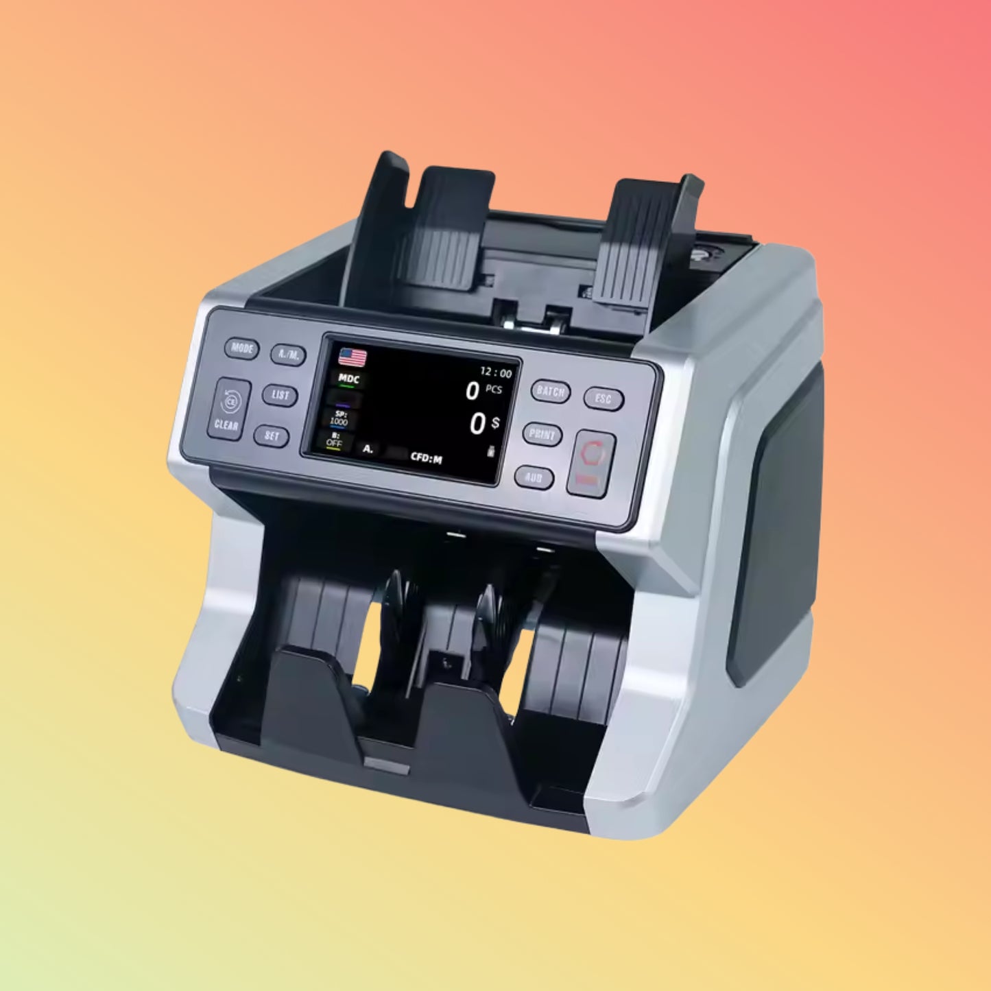 UN-70A Money Counter Counting Machine Top Currency Detector Money Detector Machine Bill Counter for Office