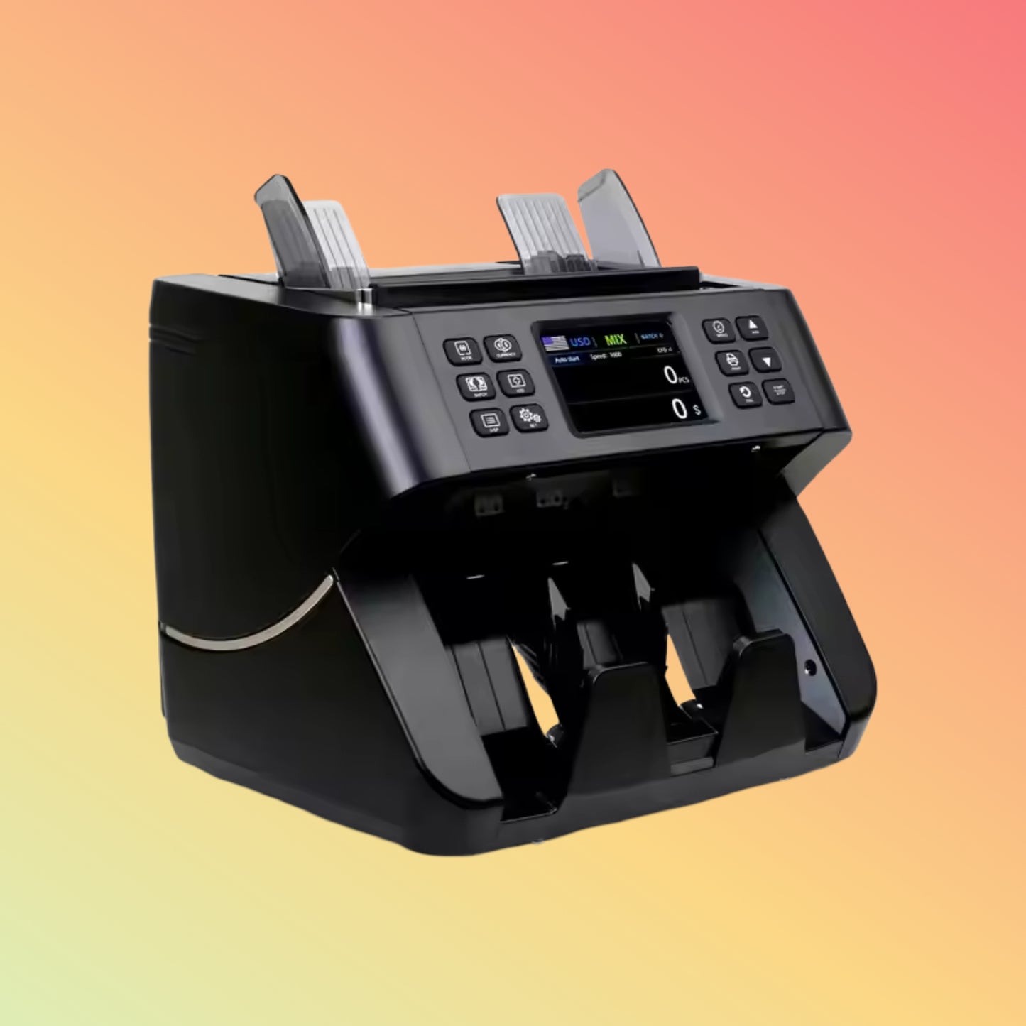UN-60C ECB-Approved Mixed Value Bill Counter for Banks & EUR