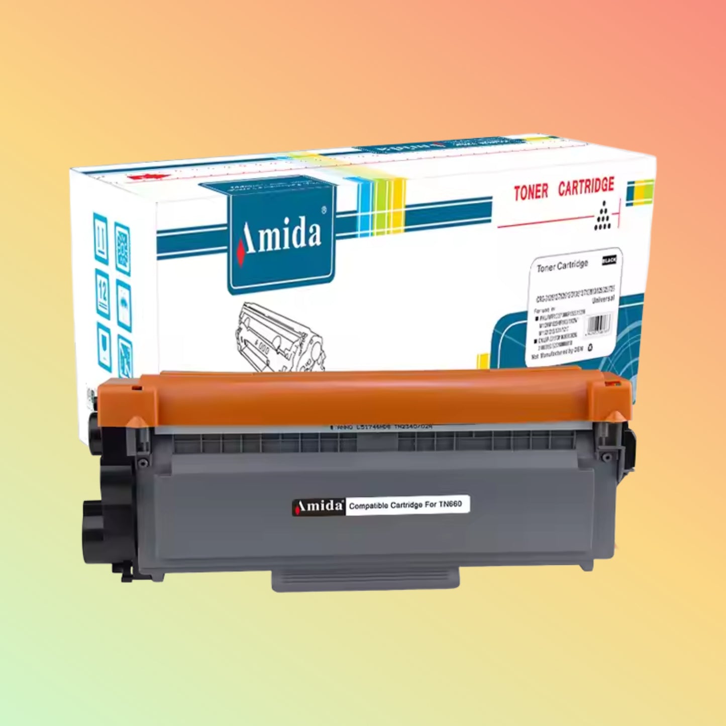 Amida Toner TN630 TN660 TN2310 TN2350 TN2306 TN2345 TN2305 TN2385 TN28J for Brother Printer Toner Cartridge