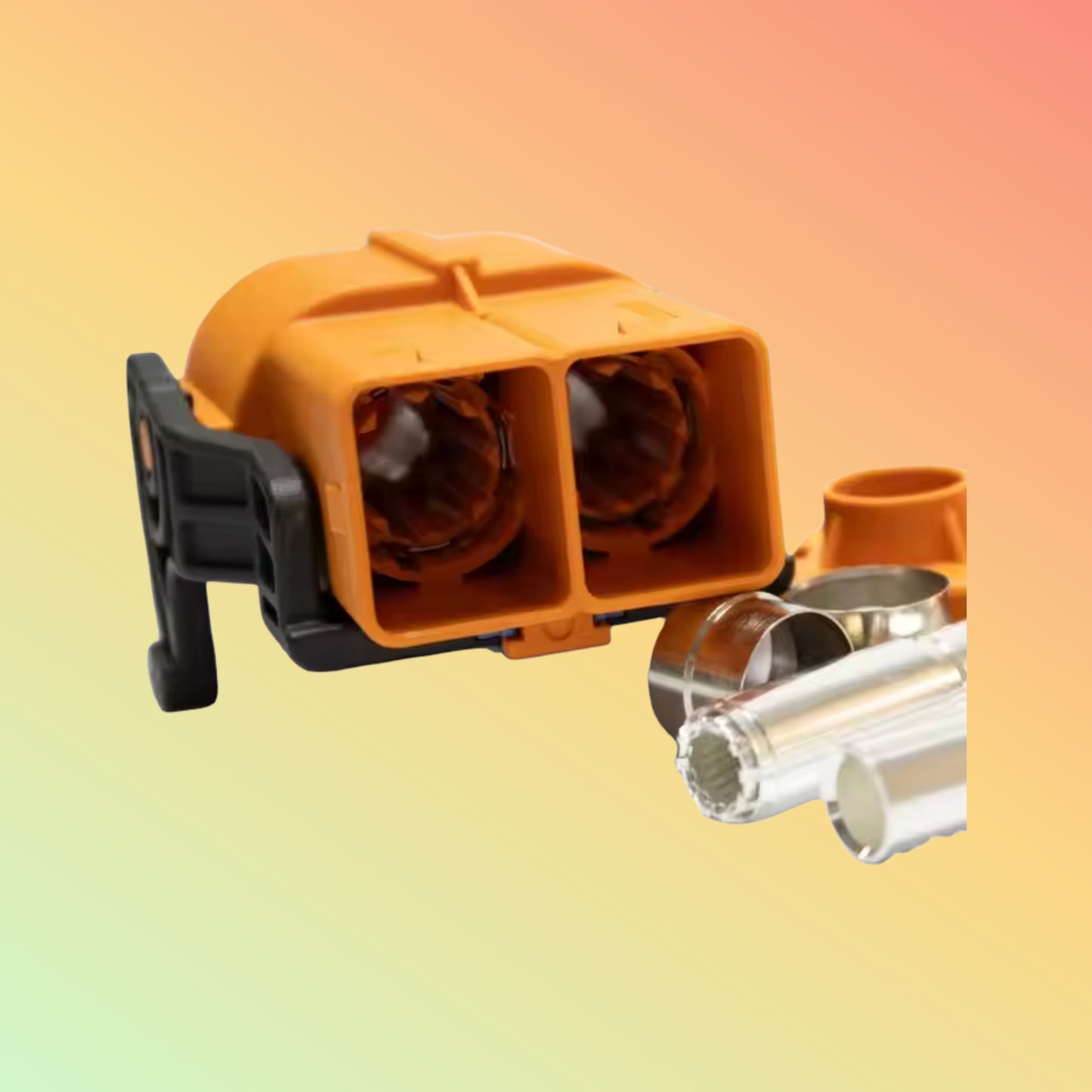 Yaomatec 150A HVIL 2-Pin 8mm High Voltage Plastic Straight Plug