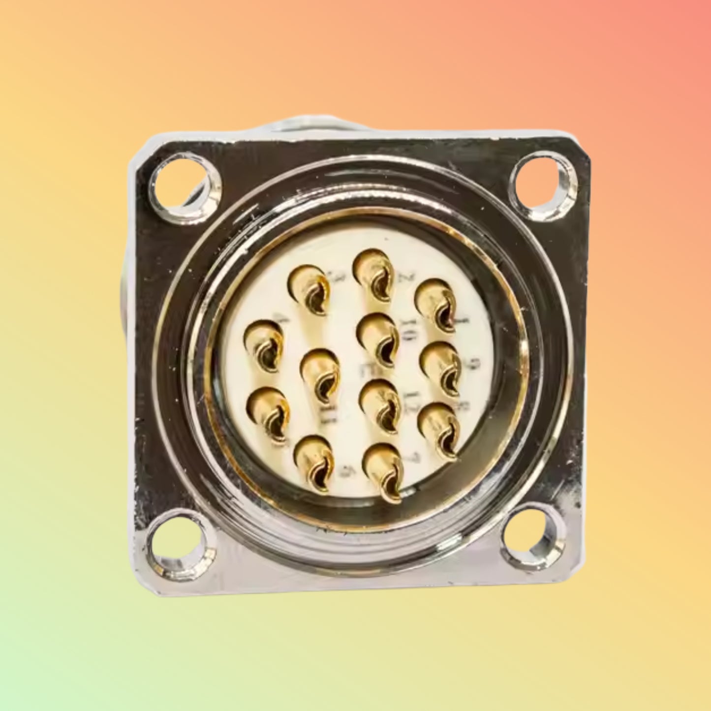 Yaomatec M23 17-Pin Female Panel Socket with 6-Pin Straight Plug