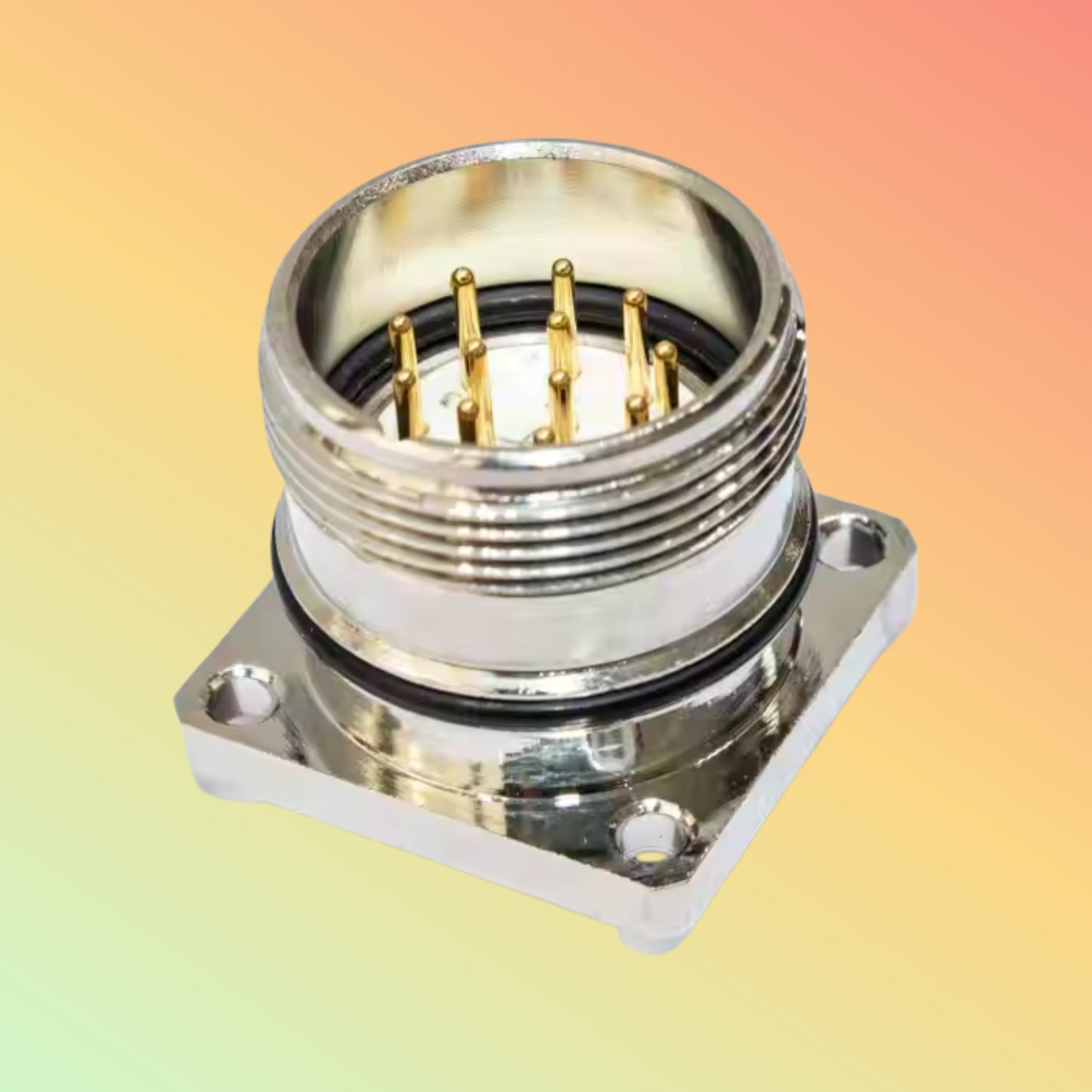 Yaomatec M23 17-Pin Female Panel Socket with 6-Pin Straight Plug