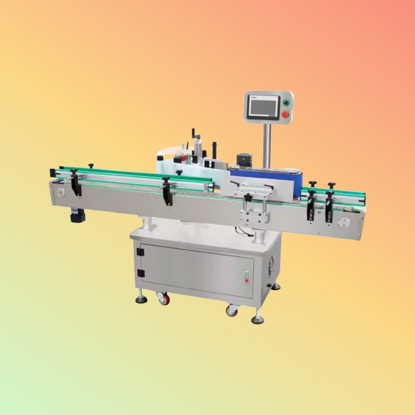 Yaomatec Round Bottle Labeling Machine for Food & Beverages