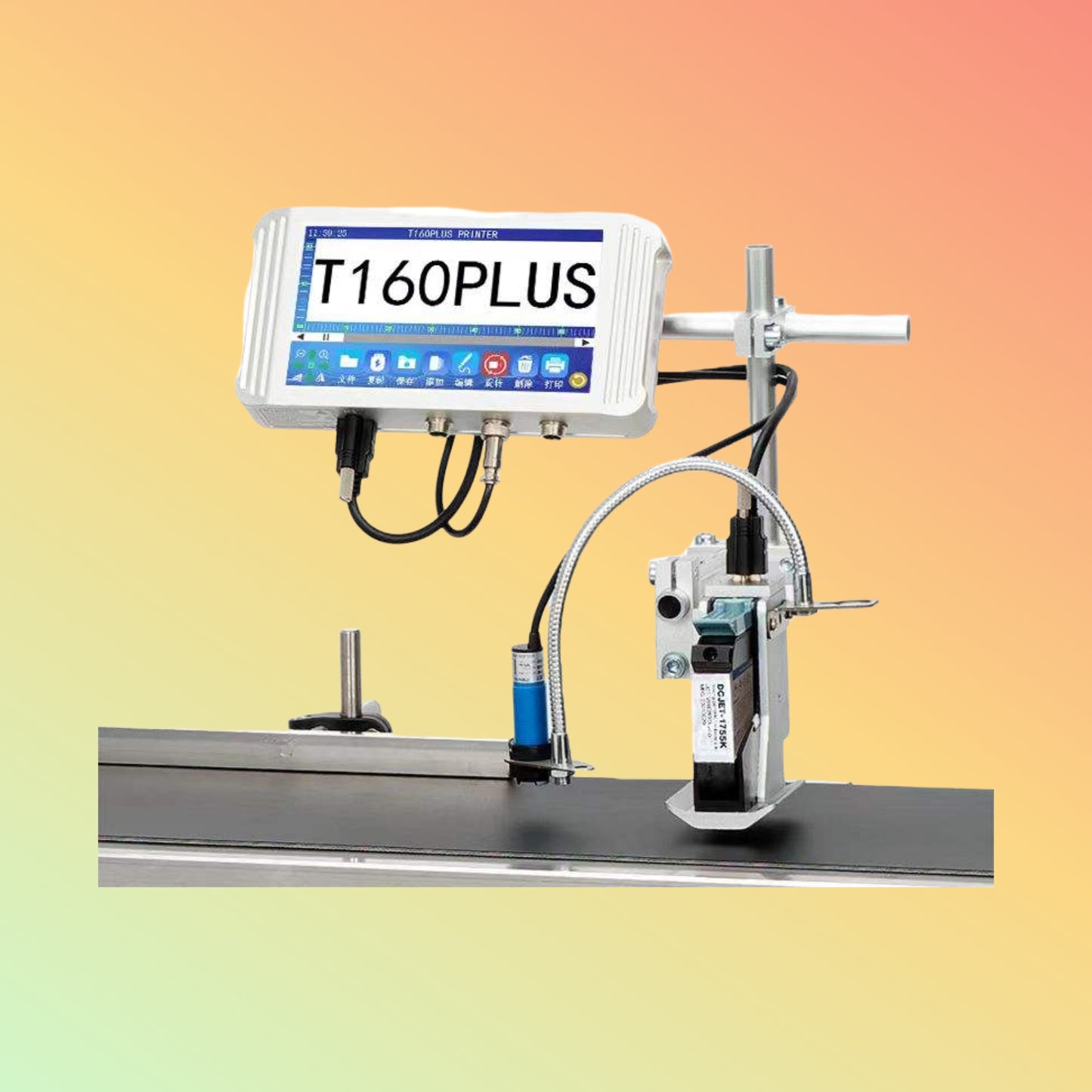 YAOMATEC 12.7mm Online Inkjet Printer for Date, Logo & Code