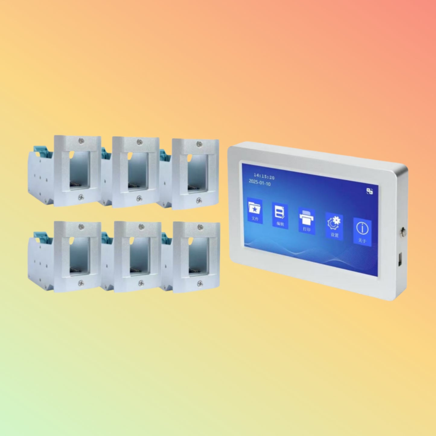 YAOMATEC 10" 6-Head Inkjet Printer for Expiry Date & Logo Coding