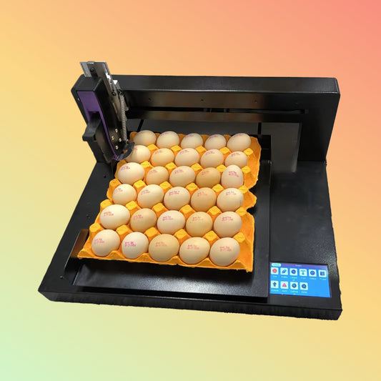 Yaomatec Automatic Egg Inkjet Printer for Date, Logo & Number Coding