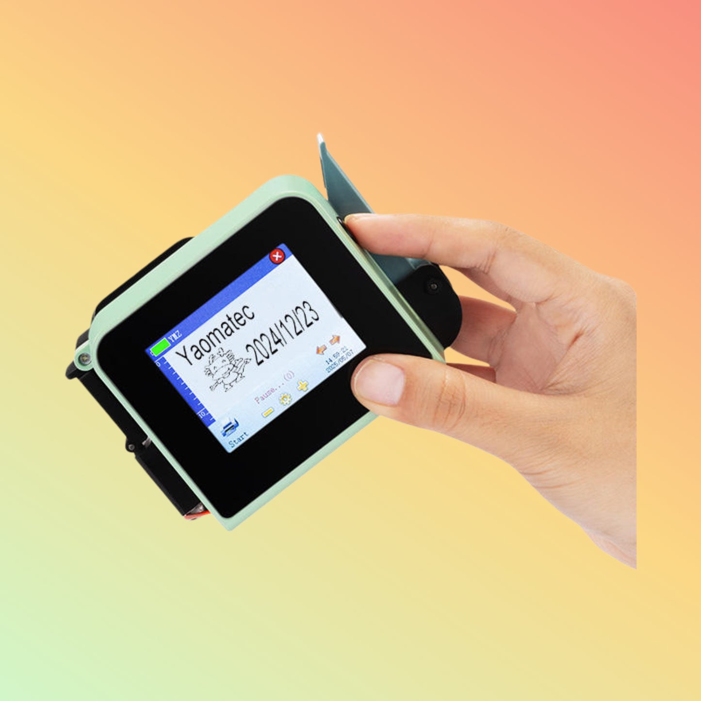 Yaomatec Portable Edible Ink Food Printer for Cake, Coffee & Macaron