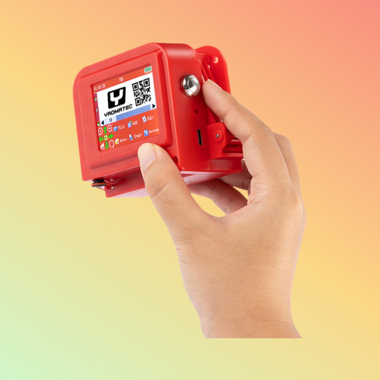 Yaomatec 25.4mm Mini Handheld Printer for Date & Box Coding