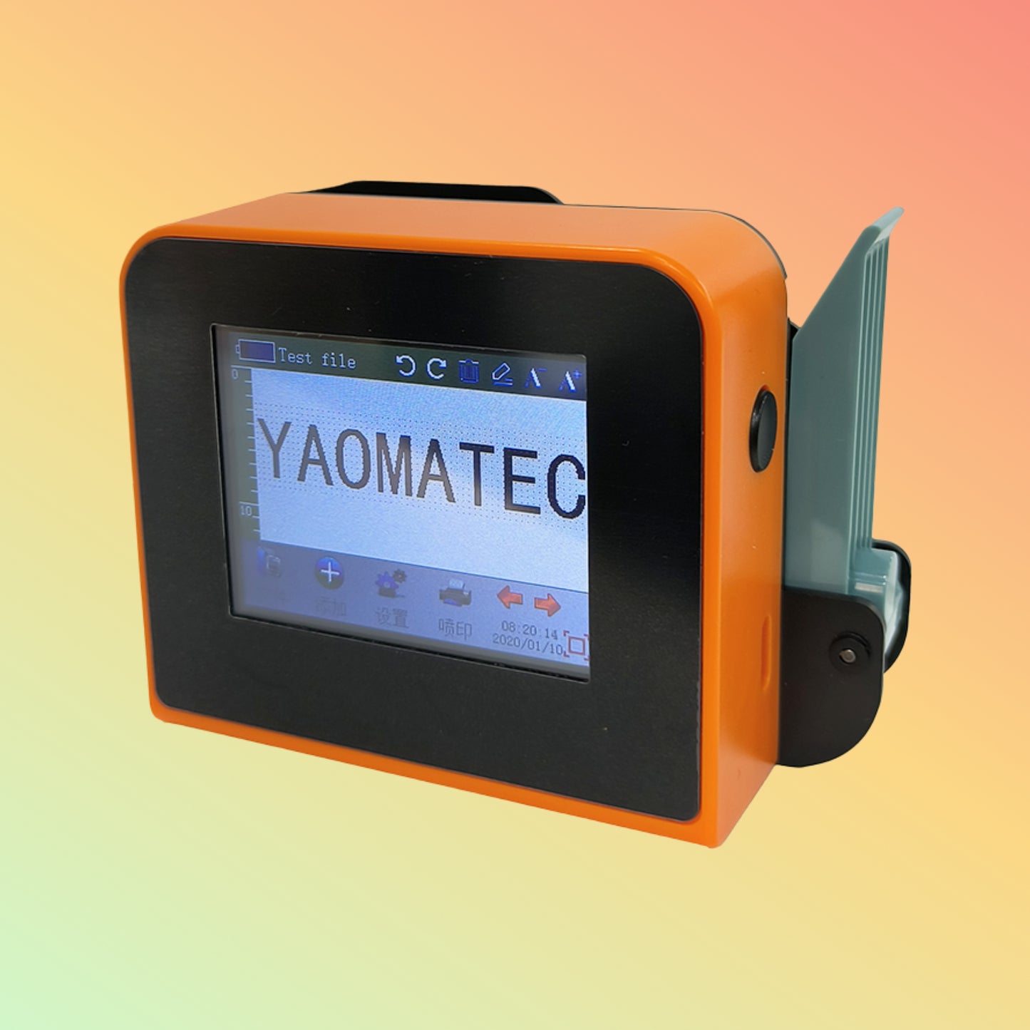 Yaomatec 12.7mm Mini Handheld Thermal Inkjet Printer for Bottle & PVC