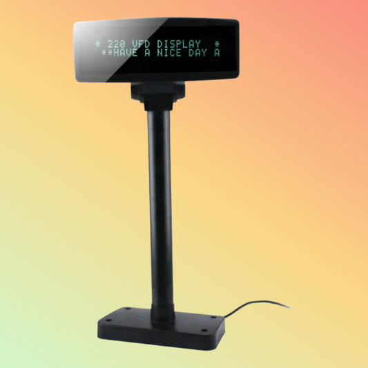 CARAVPOS Multi-Language Flat VFD POS Customer Pole Display USB
