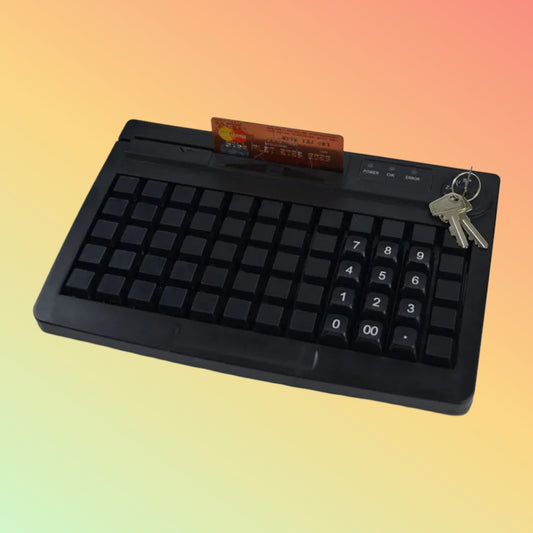 CARAVPOS PKB-78 Mini 78-Key Programmable POS Keyboard USB/PS2