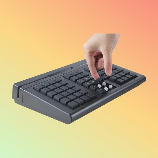 CARAVPOS 66-Key POS Programmable Keyboard with Cherry MX Keys