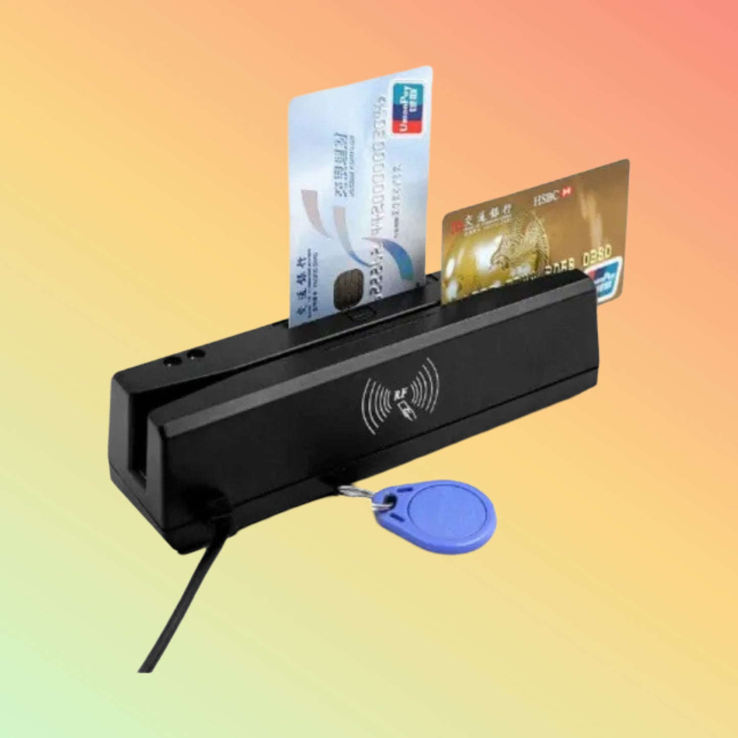 CARAVPOS - CCS-900 Magnetic card Reader Writer 3 Tracks USB Card Reader Magstripe Card Reader