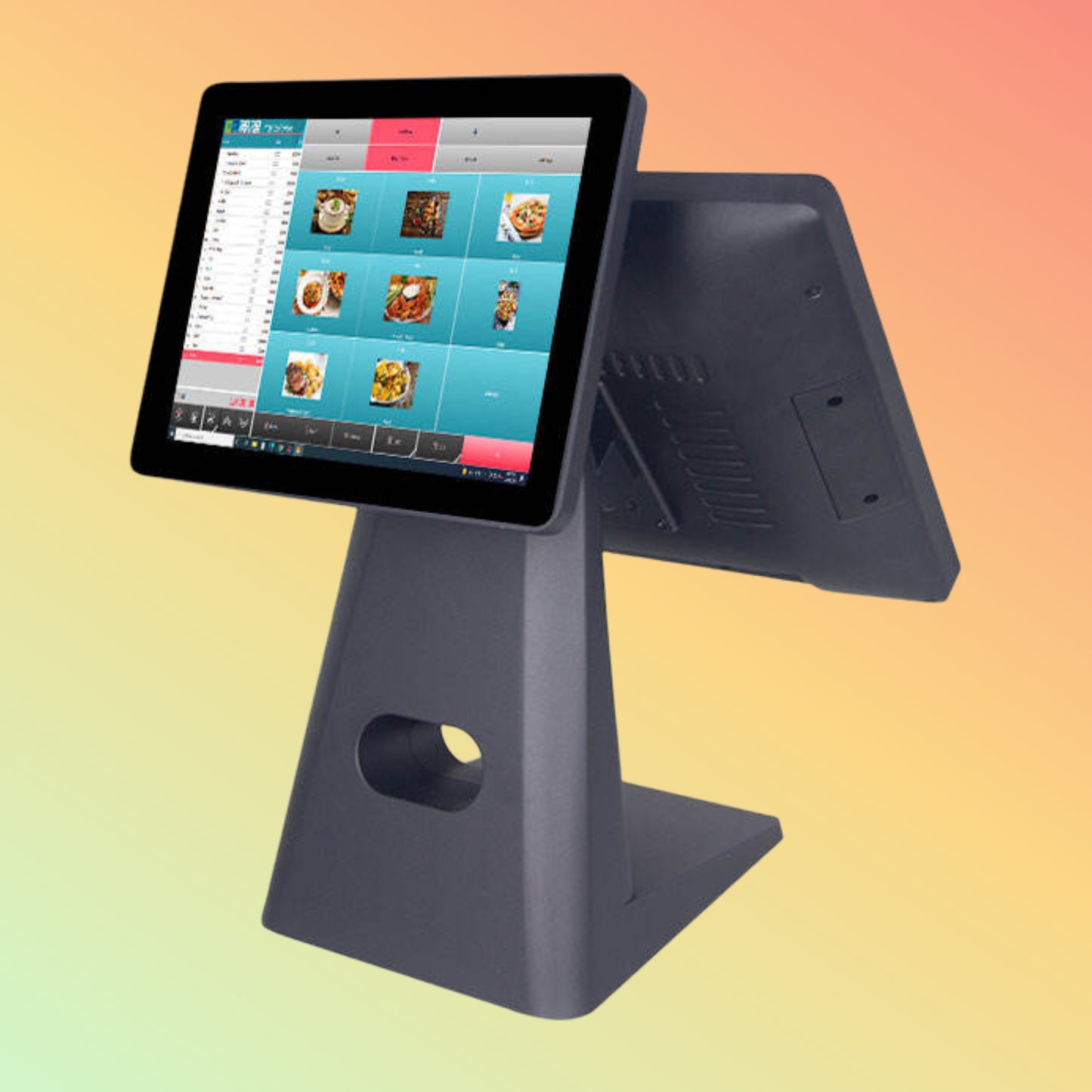 15.6" HD Aluminum Touch POS, Coffee/Retail w/ 2nd Display & Software