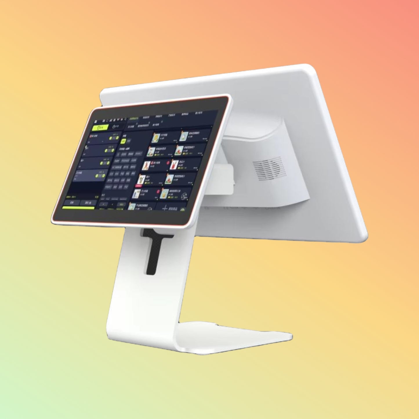 15.6" Android 11 POS Kiosk, Foldable Touch Register w/ Google Play