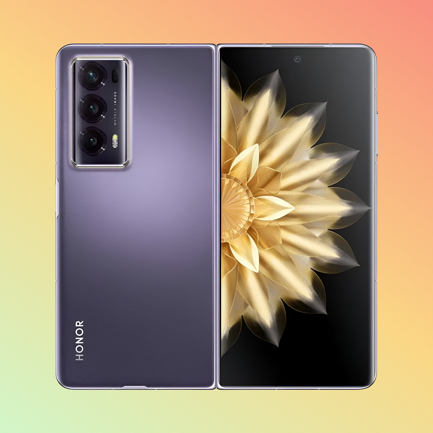 Honor Magic V2 5G Smartphone, Purple Glass, 512 GB
