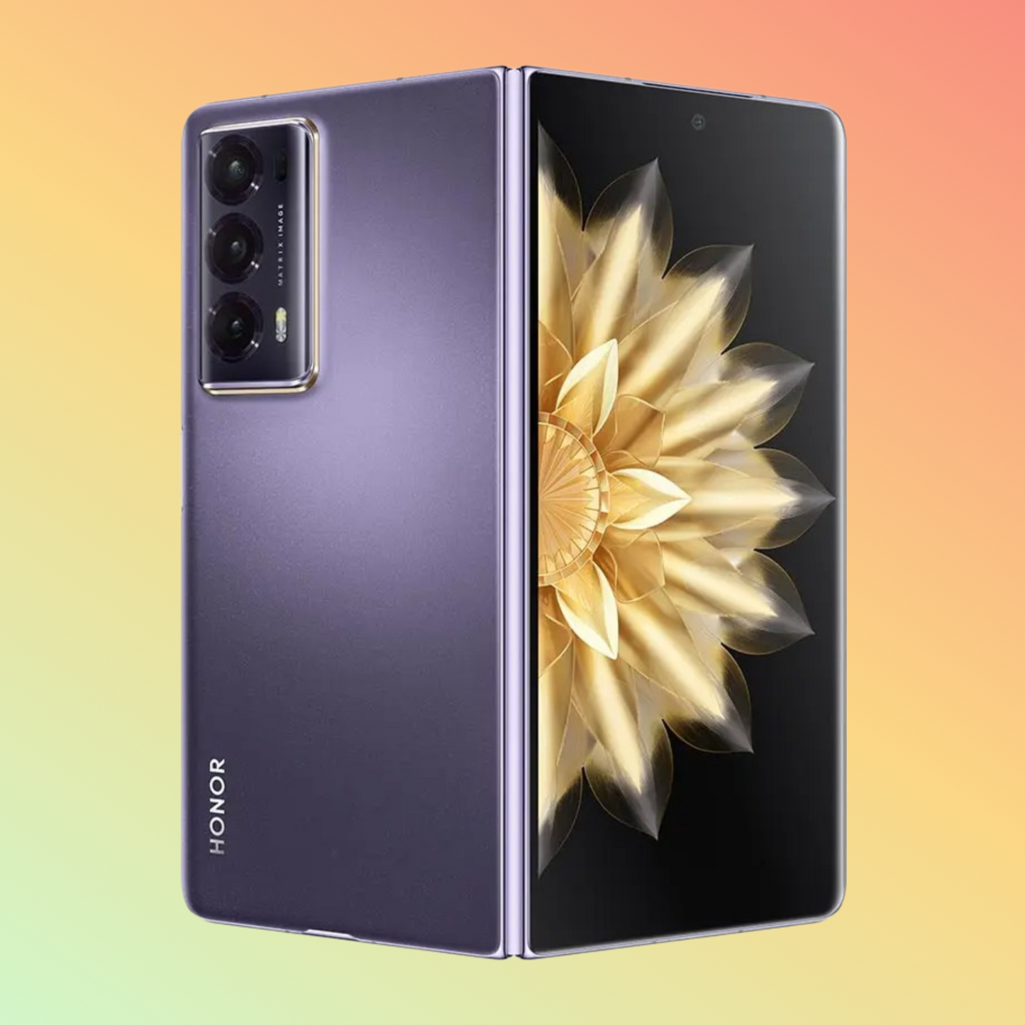 Honor Magic V2 5G Smartphone, Purple Glass, 512 GB