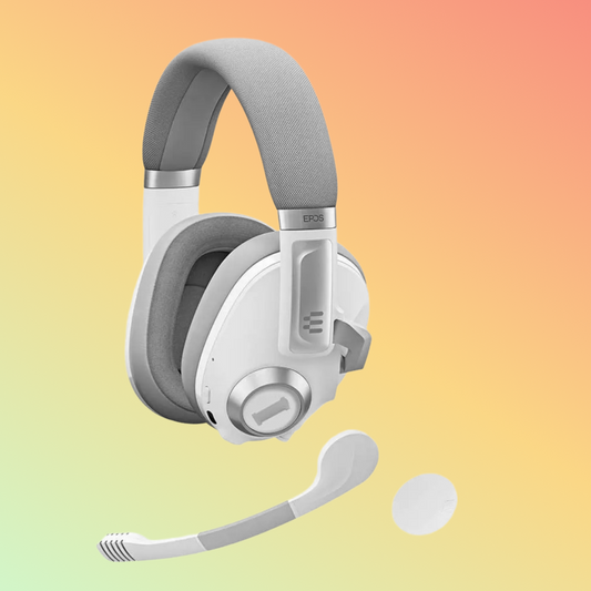 EPOS H3PRO Hybrid Wireless Closed Acoustic Gaming Headset, White