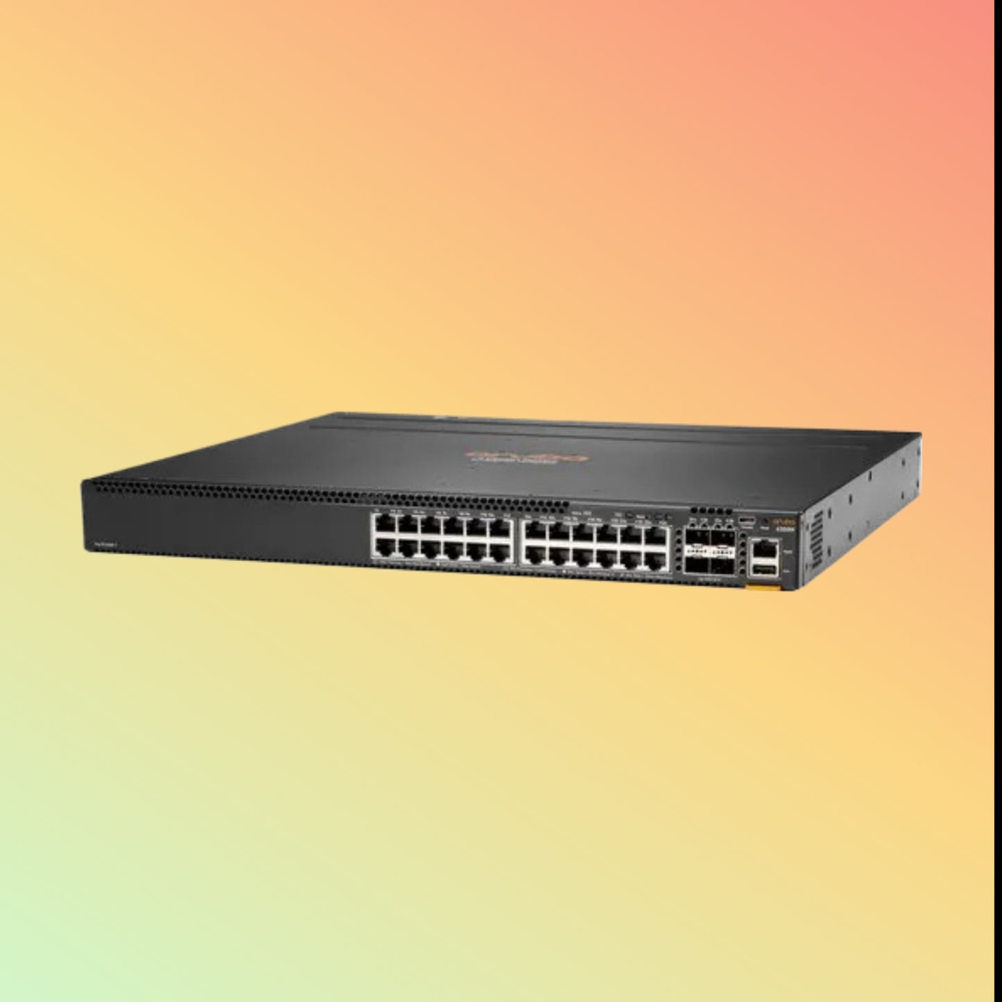 HPE Aruba CX 6300M (JL664A) Switch - 24 x Gigabit Ethernet PoE+ ports RJ45 (30 W, 802.3at), 4 x SFP 50 GbE WAN