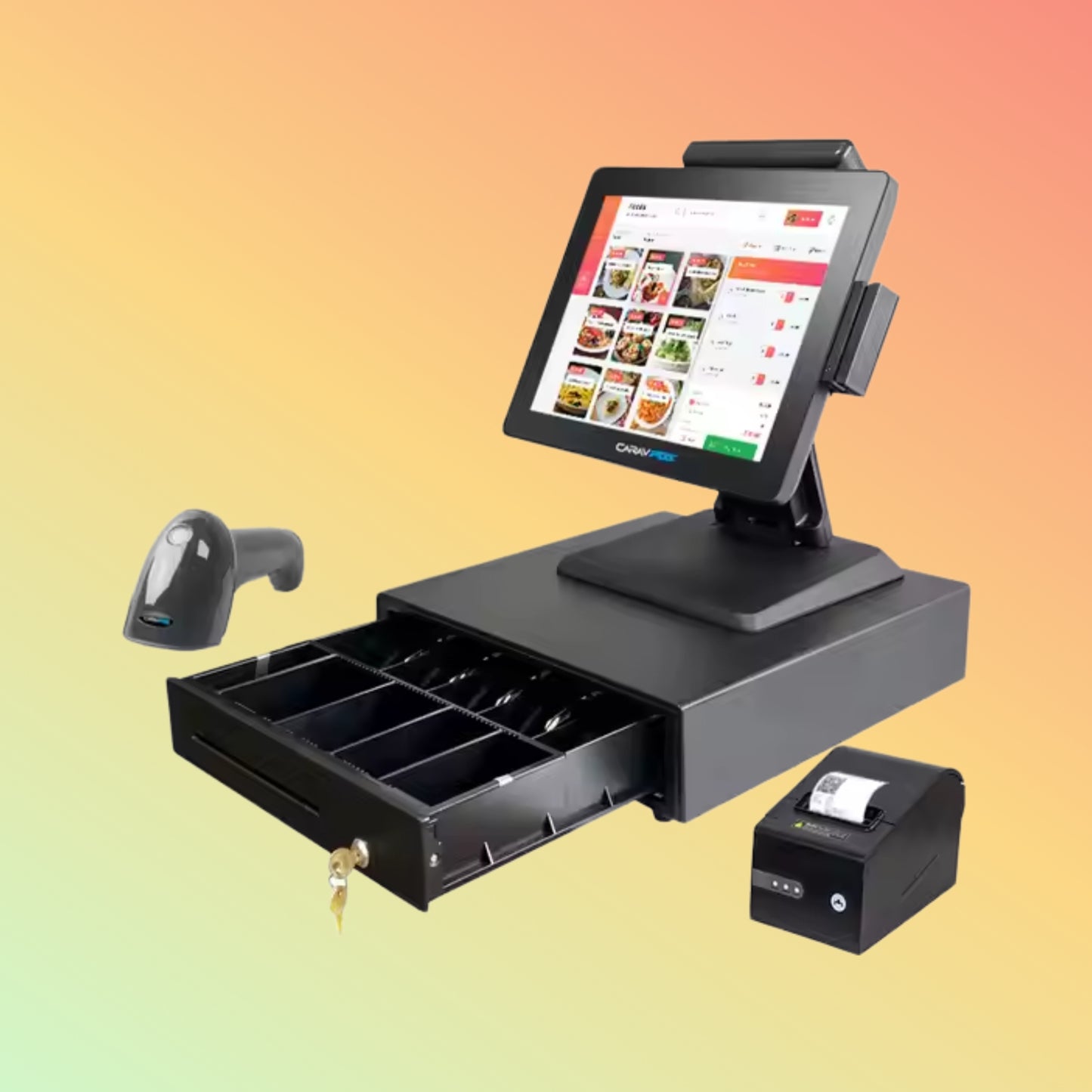 Geesung Android Touch Screen All-in-One POS Cash Register