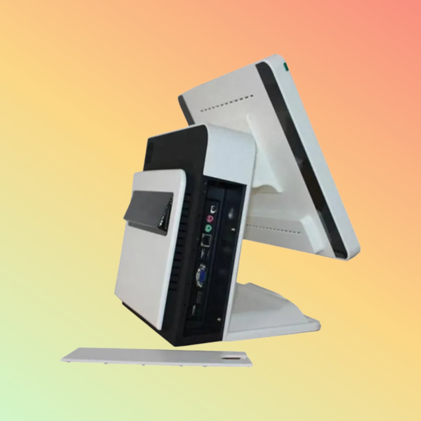 CARAVPOS - White Color 15 inch/17 inch PCAP Touchscreen Best POS System For Restaurant Windows epos Machine Pos System