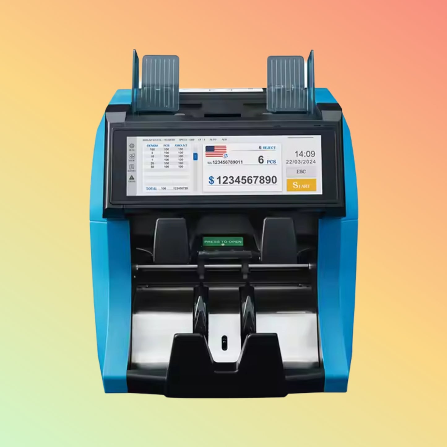 NUMEN SH-209Q Portable Auto Mixed Value Multi-Currency Counter