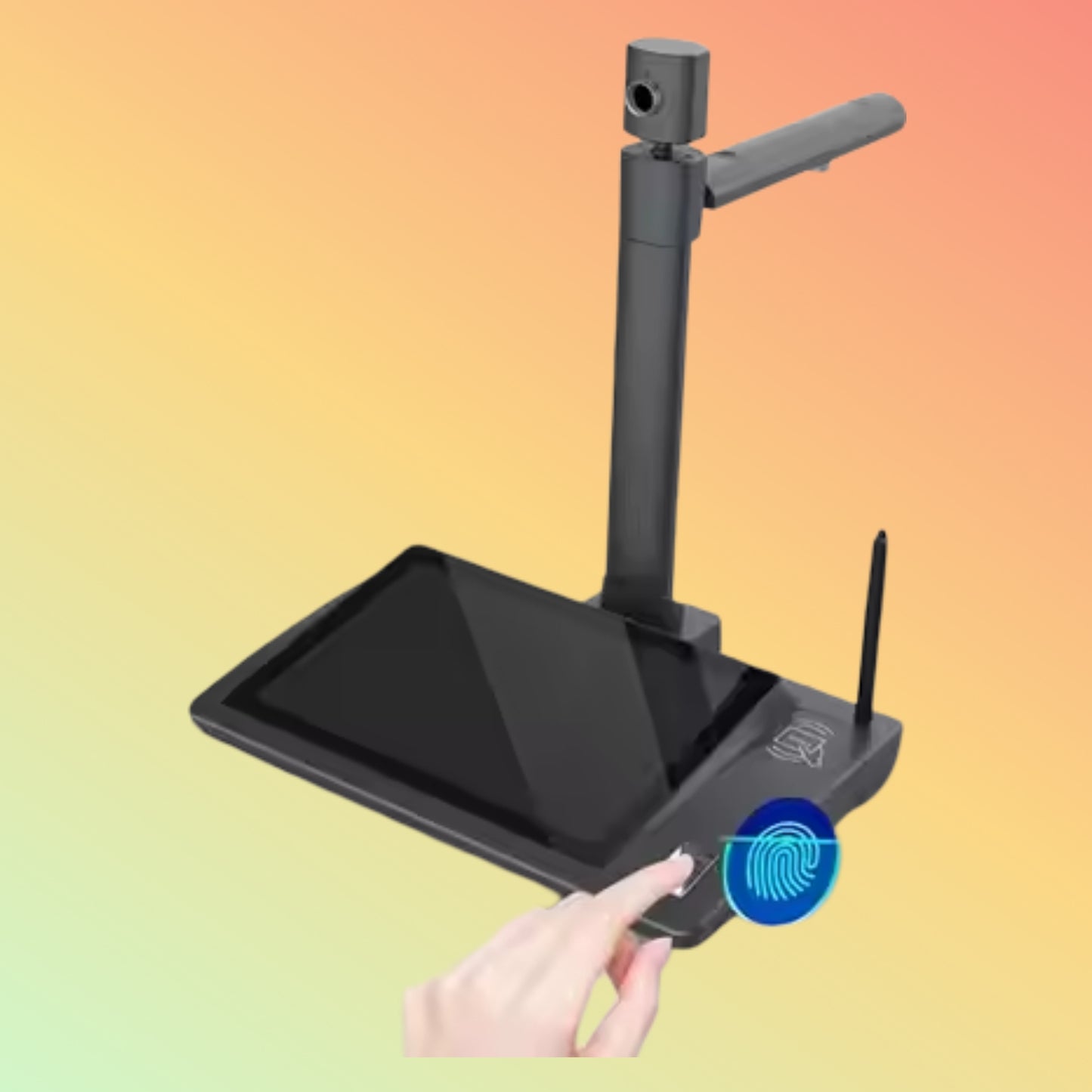 10.1'' Smart High-speed camera signature pad with Fingerprint Dual Camera IC card Government Bank Institution paperless solution