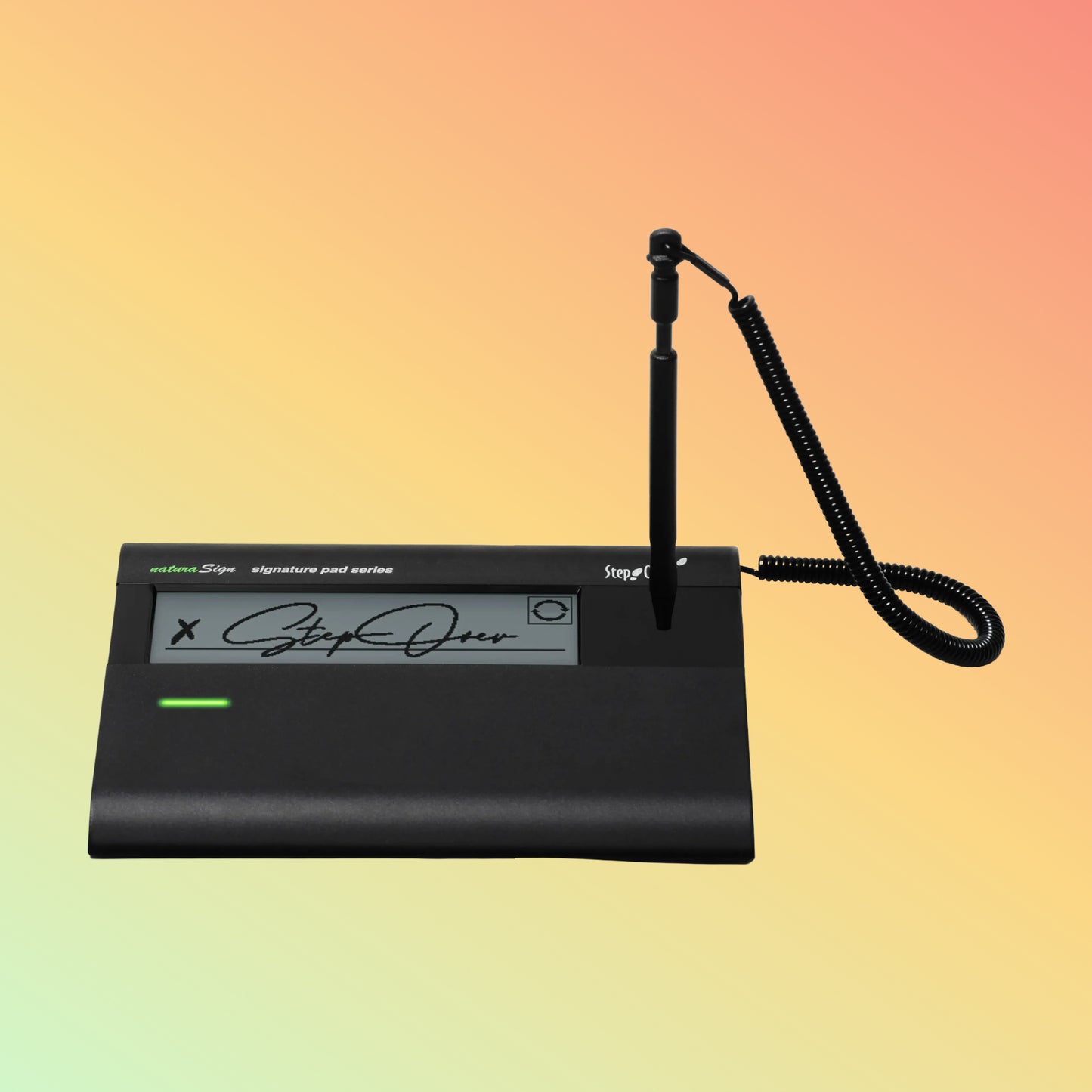 StepOver The particularly stable & handy signature pad for mobile use