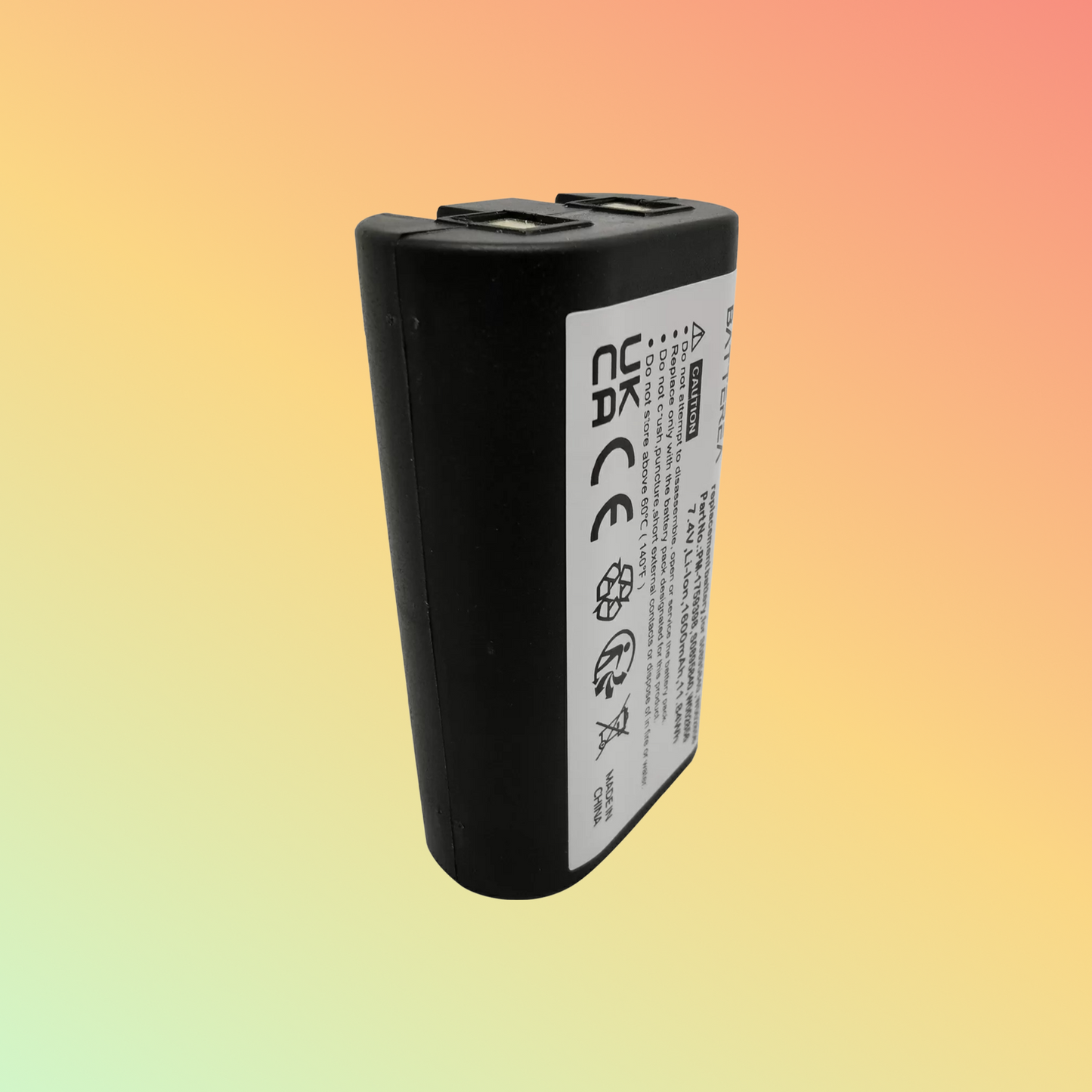 Batterea 7.4V 1600mAh replacement battery for DYMO LabelManager 360D, LabelManager 420P, replaces 1759398, S0895840, W002856, Li-ion