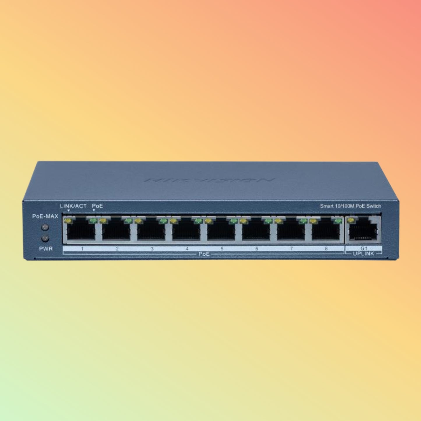 Hikvision DS-3E1309P-EI(B) 8 Port Fast Ethernet Smart POE Switch