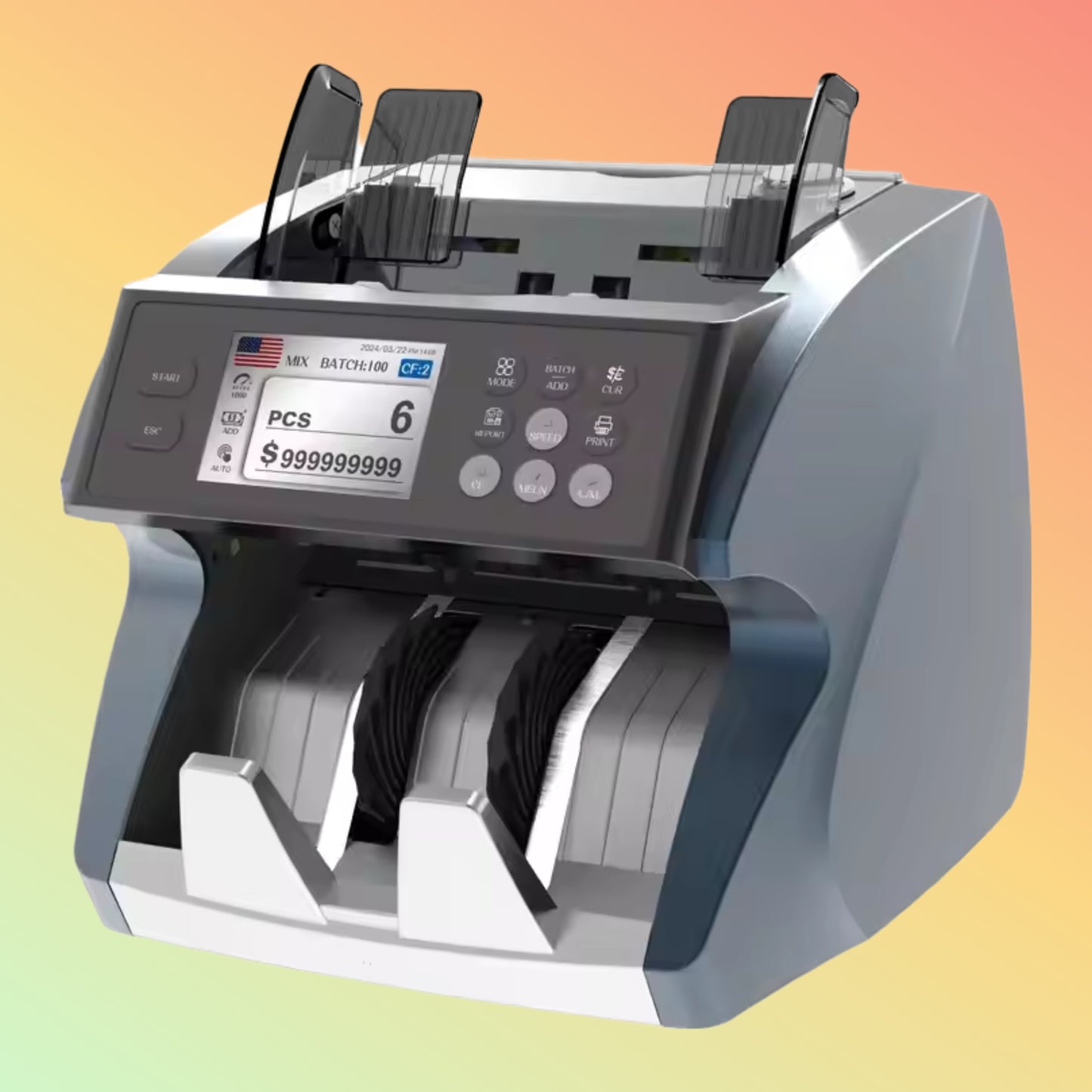 NUMEN SH 07R Automatic Cash Digital Money Bill Counter Machine Money Counting