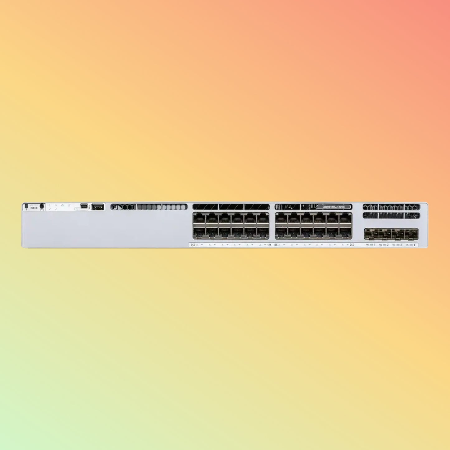 CISCO Catalyst C9300L – 56Gbps, 24xRJ45, 4xSFP, Advantage