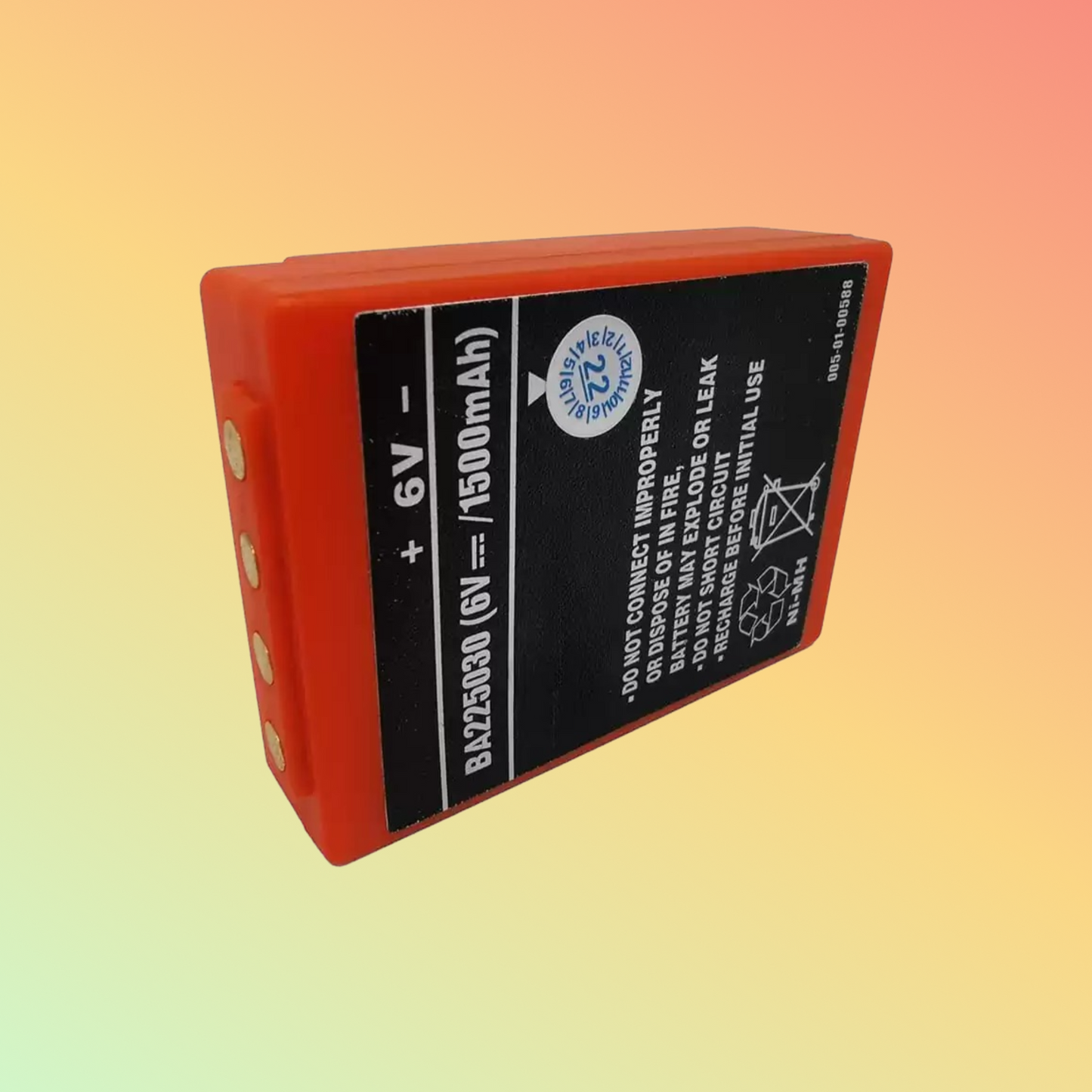 Batterea BA225030 battery for HBC Radiomatic 6V 1500mAh Ni-Mh battery