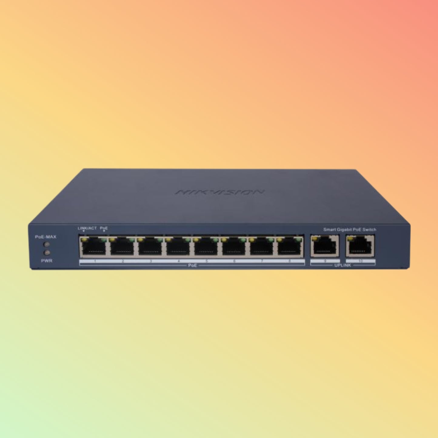 Hikvision DS-3E1510P-EI 8 Port Gigabit Smart POE Switch