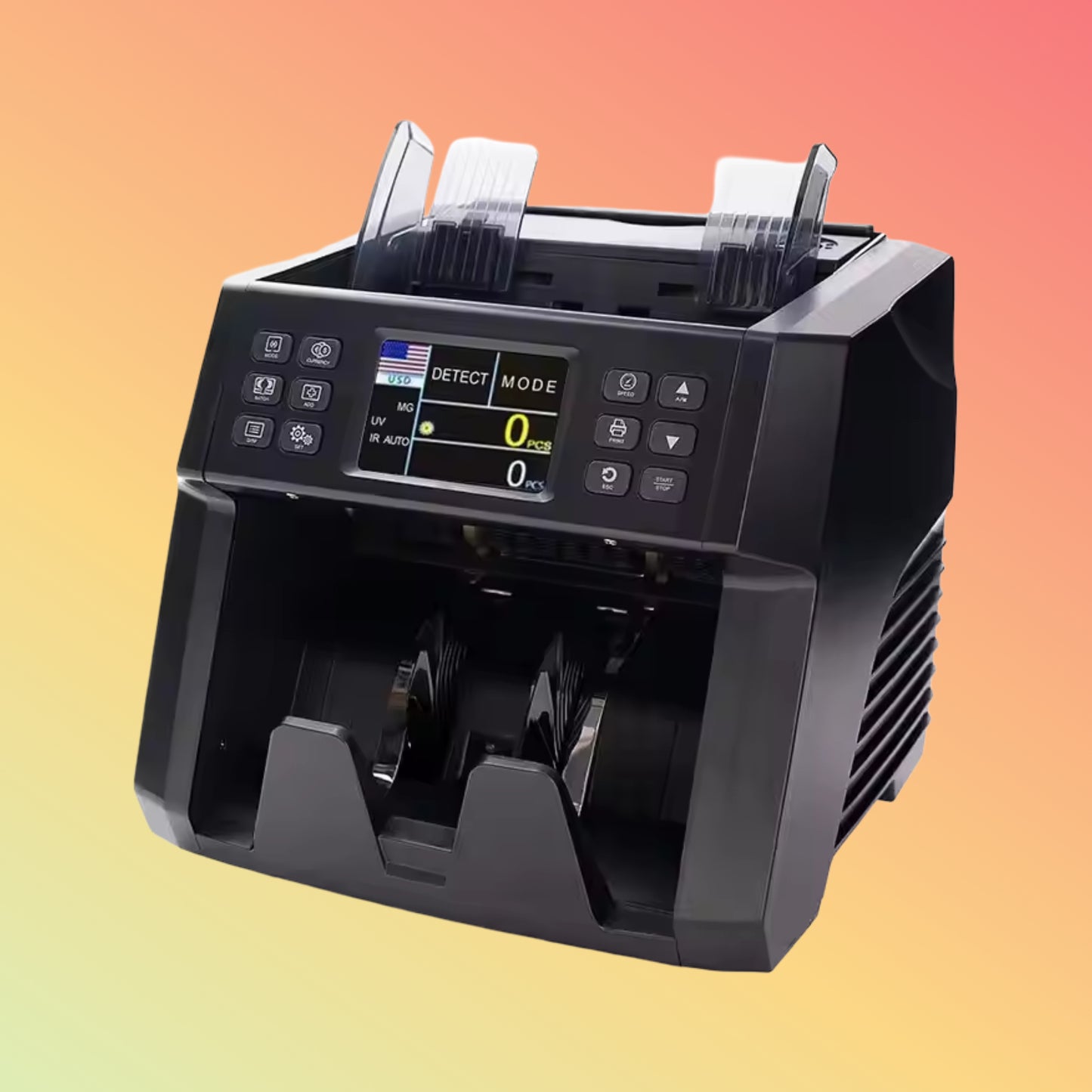 UN-60A ECB-Approved Mixed Value Bill Counter with Dual CIS