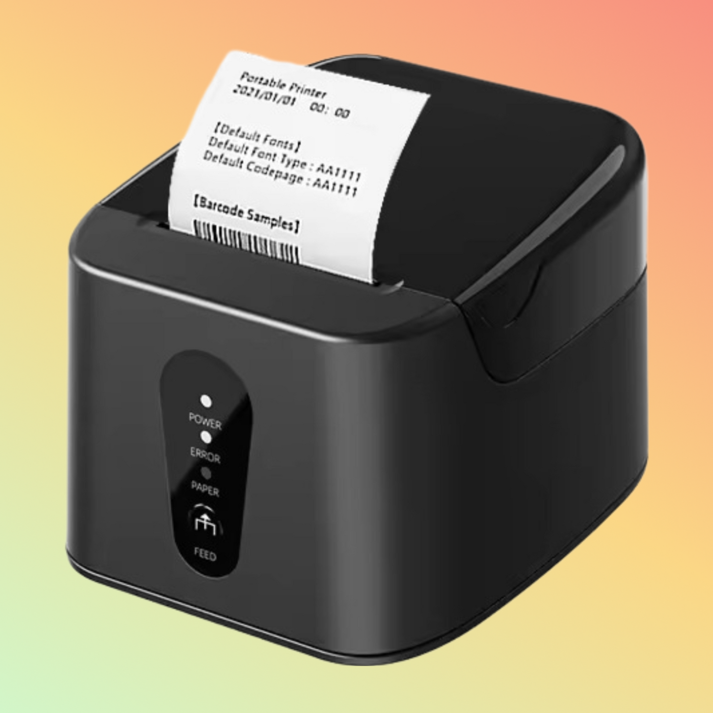 Black Wifi Desktop 58mm Portable Pos Printer