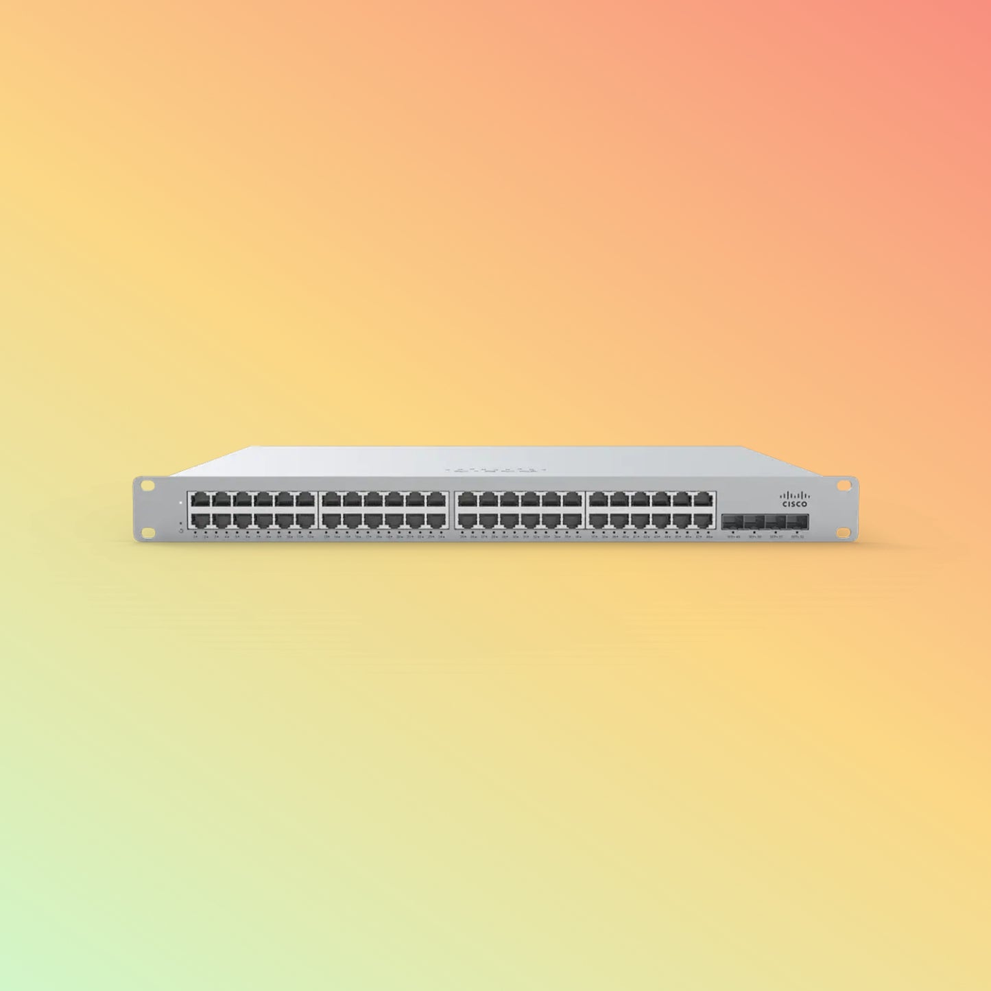 CISCO Meraki MS350 Managed Switch - 176 Gbps Switching Capacity, Throughput up to 130.95 Mpps, 740W PoE Capability, 48 x PoE+ RJ45, 4 x SFP+ uplink
