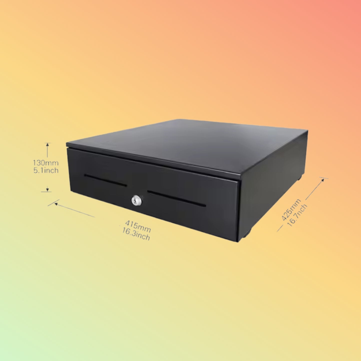 MAKEN MK-410T High Quality RJ11 Money Secure Retail Push Open Manual Safety Cash Drawer