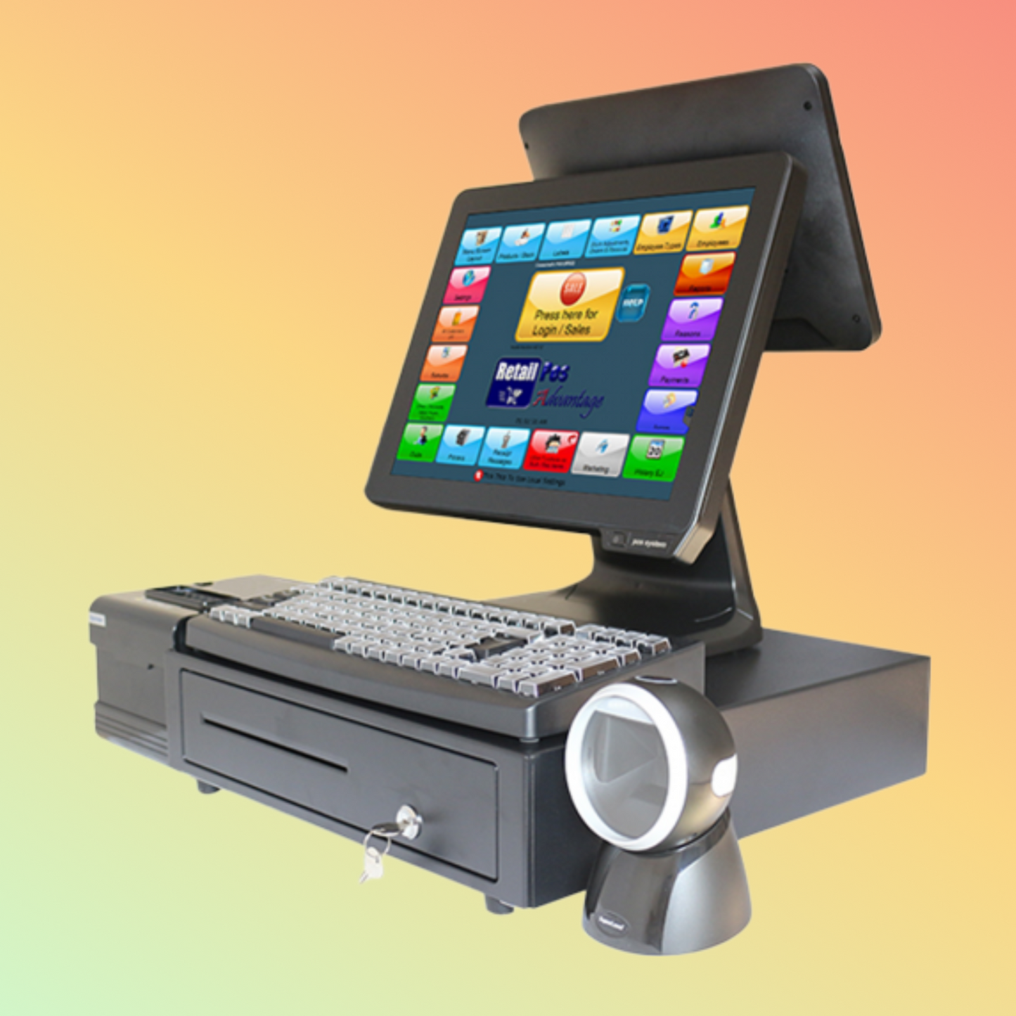 Matsuda ST9800 9.7" Customer Display 15" Main Screen