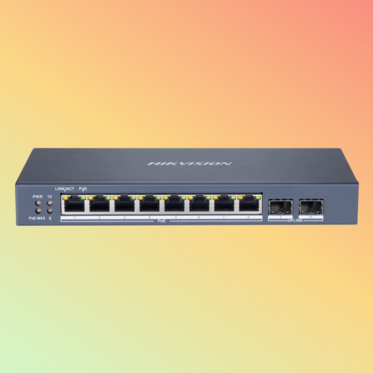 Hikvision DS-3E1510P-SI 8 Port Gigabit Smart POE Switch