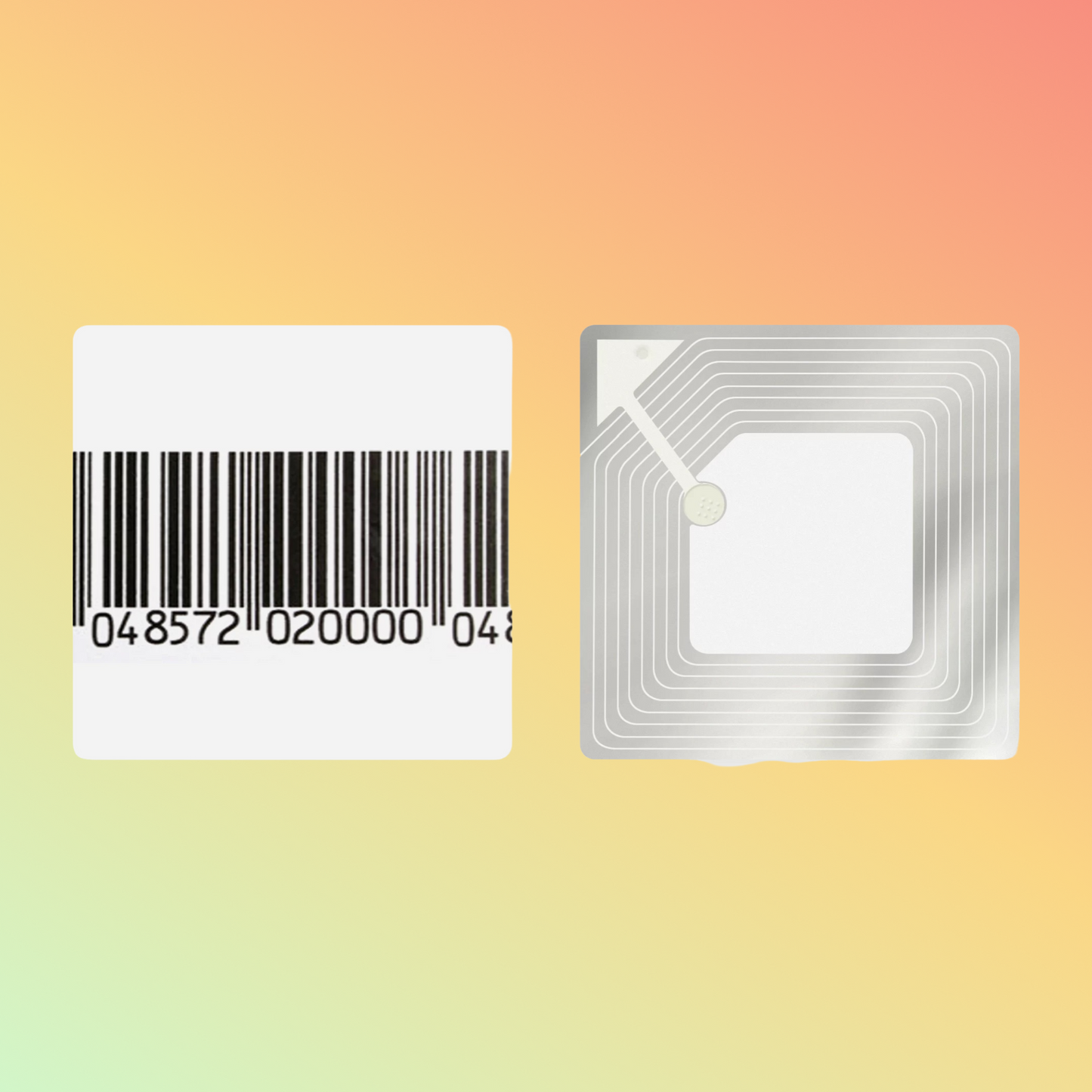 Epowsens RF5050 Retail high sensitivity security eas 8.2mhz 50x50mm rf label